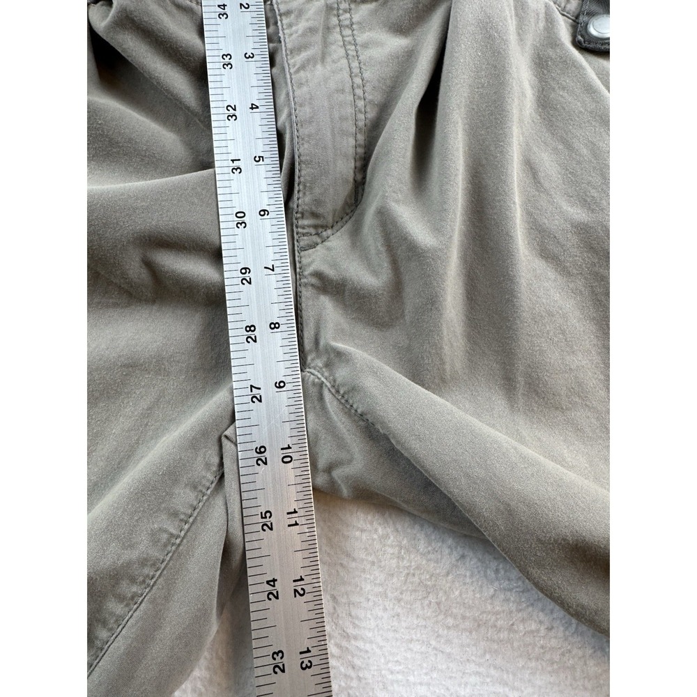 Eddie Bauer Sport Pants Womens 12 Brown Capri Outdoor Hiking Cropped Cargo Nylon - Picture 9 of 15